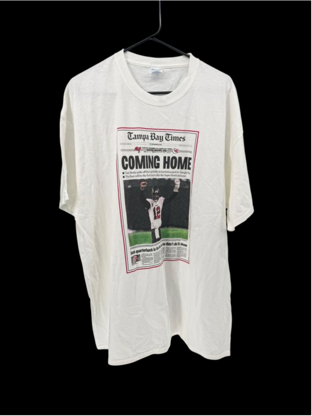Men's Port & Company Tampa Bay Times Graphic Tee White XXL